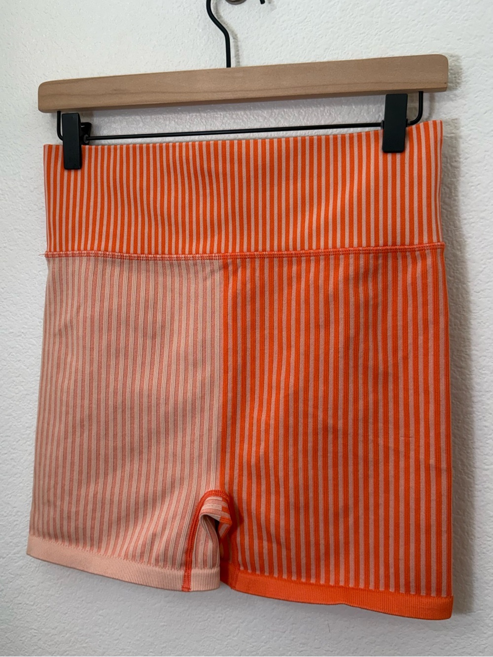FP Movement by Free People Orange Colorblock “Striped Mixing Shorts” in Papaya - Picture 2 of 8